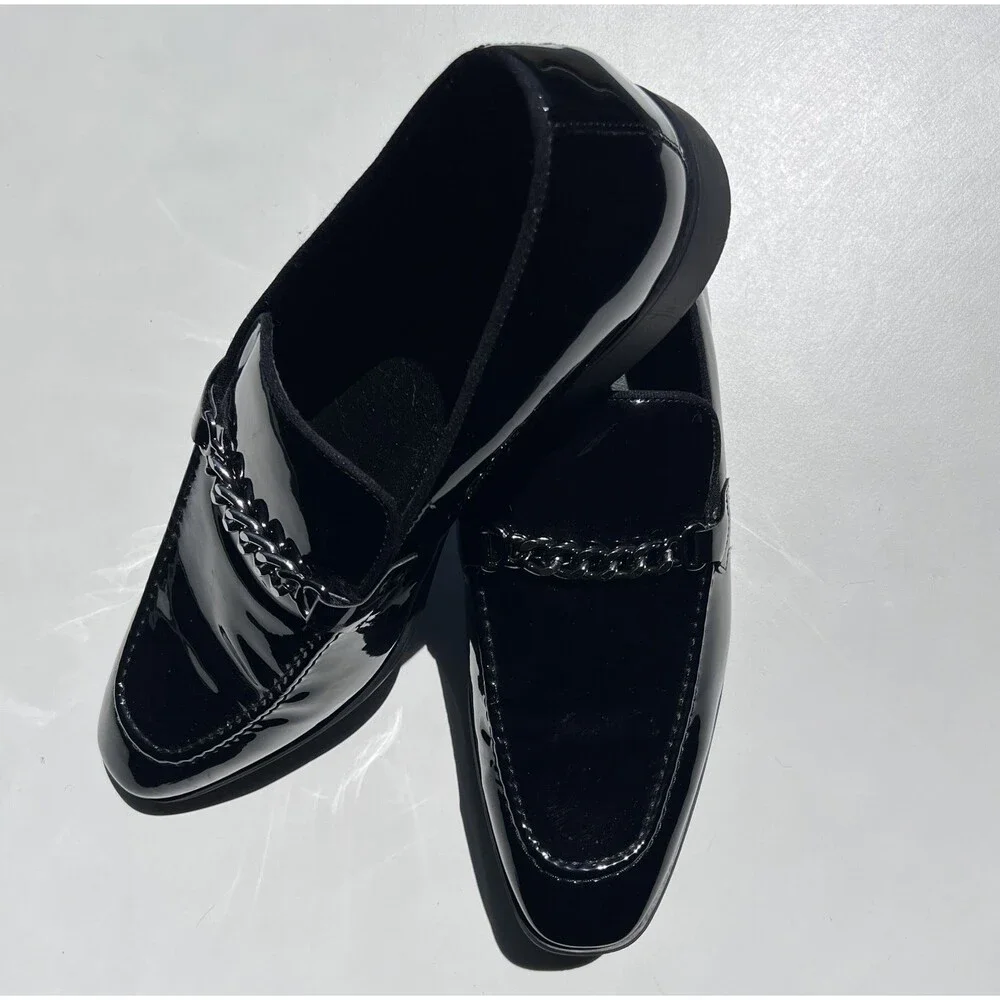 Abound  “SOREN CHAIN” Patent Leather Slip On Loafers Size 13